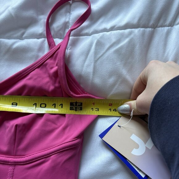 NWT Target JOY LAB HOT Pink Full Body Jumpsuit Jumper Womans Size XS Yoga Gym - Picture 3 of 8